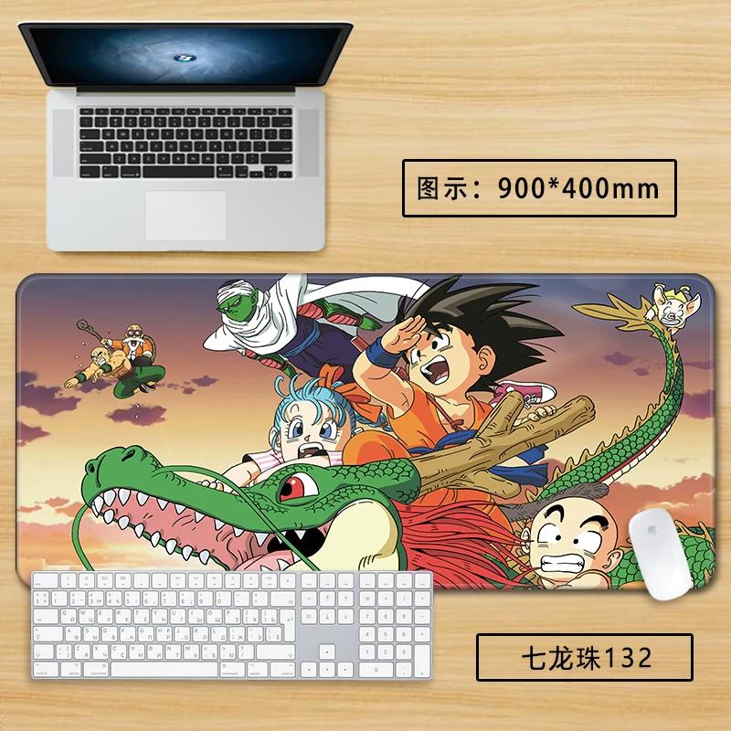 Neuer Schlichter Stil Son Goku Leder Mauspad Übergröße Animation Dragon Ball Kakarotto Kreative Computer Tastatur Büro Rutschfest Wasserdicht Tischmatte