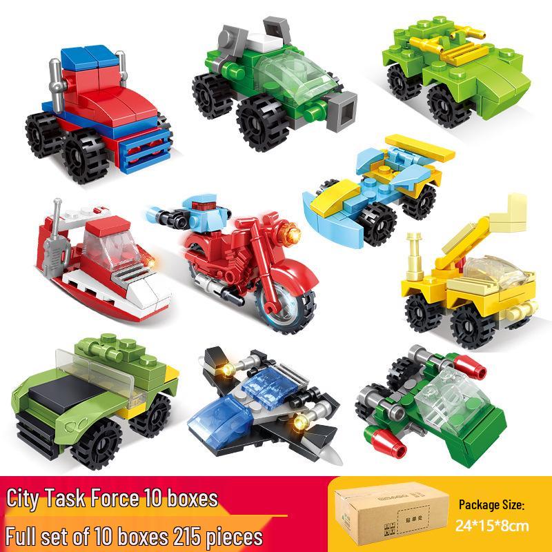 Xiaomingxing Bausteine - Kompatibel mit Lego, Pädagogisches Montagespielzeug mit kleinen Partikeln für Jungen