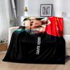 Soccer Player Action Blanket Soft & Cozy Suitable for Office Chair Office Seaside for All Occasions Modern Style Best Holiday Gift for Friends Family