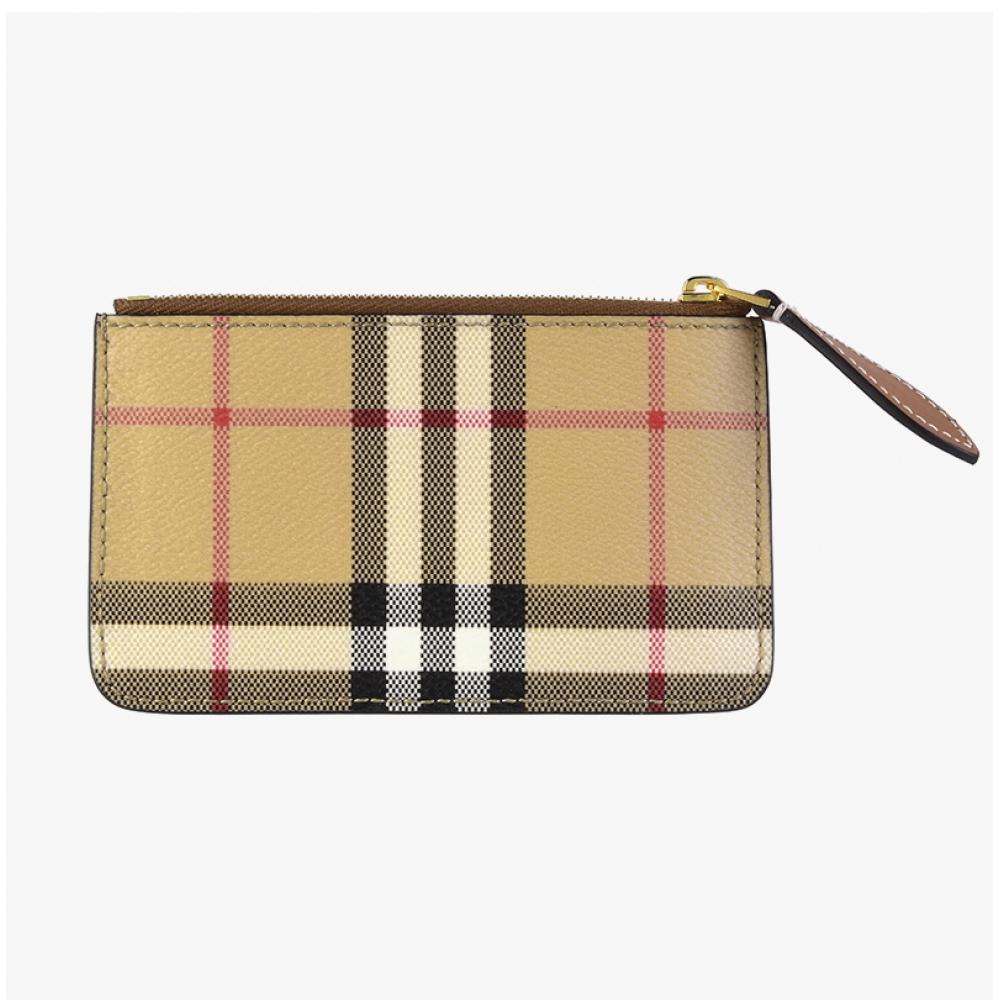 Burberry 8094428 A7026 Držitel na karty se zipem s vintage kostkou