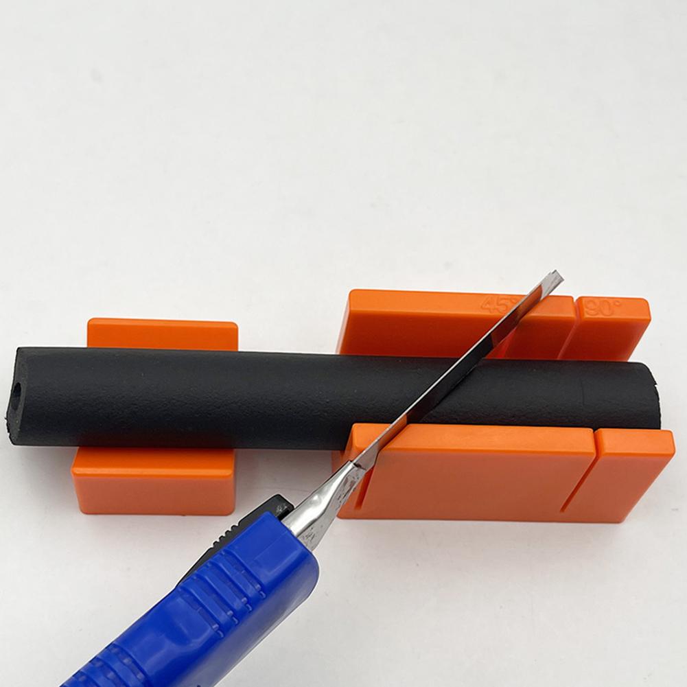 Miter Saw Box Wood Cutting Box Multi-Function 45°/90° Adjustable Miter Box Preset Cutting Box for Woodworking Crafting Carpentry