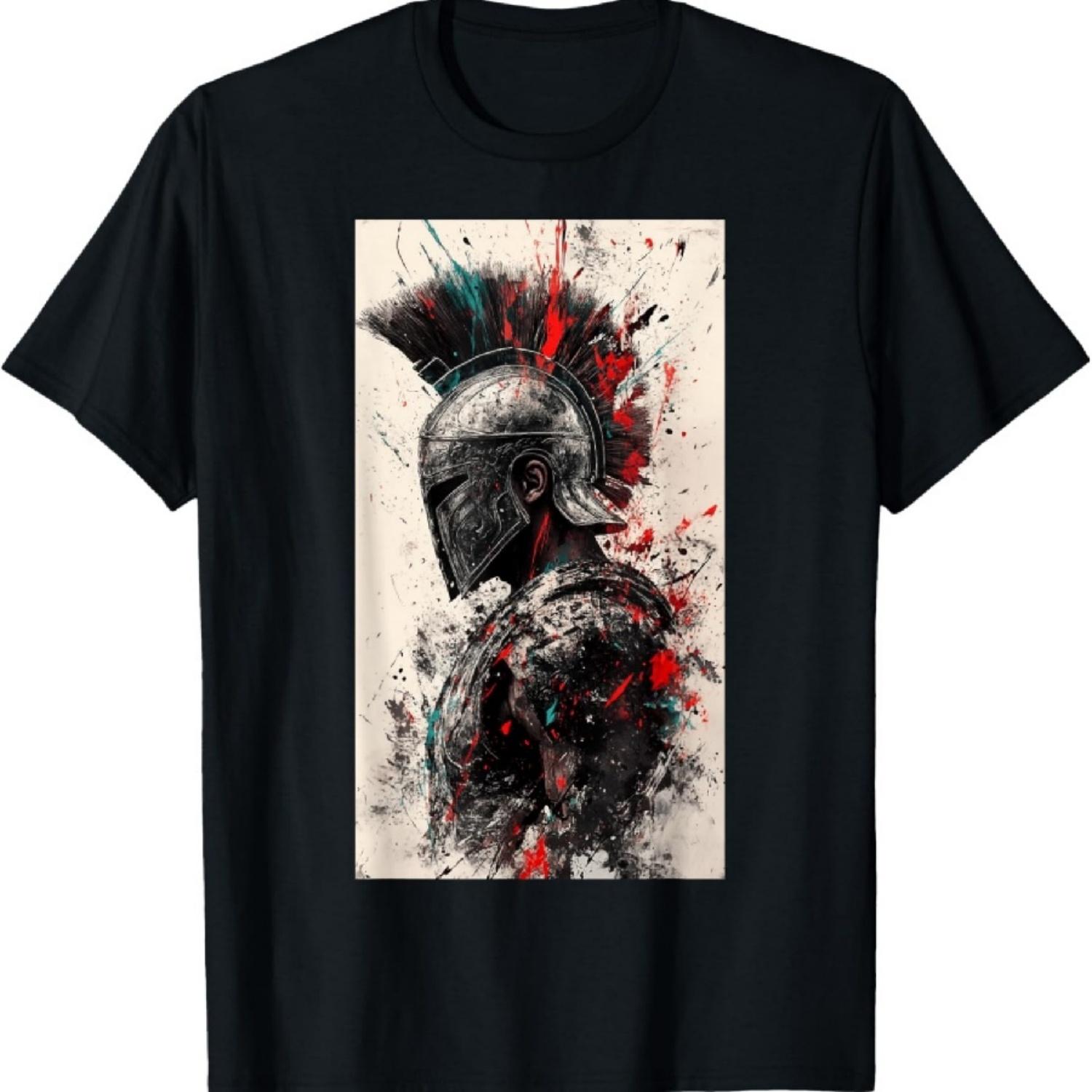 

Gladiator Spartan Warrior history Battle T-Shirt XXXXXL чорний