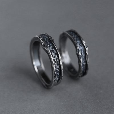 Abyss Ring Männlicher Paarring Handgemachte Retro Einfache Herren- Und Damenringe