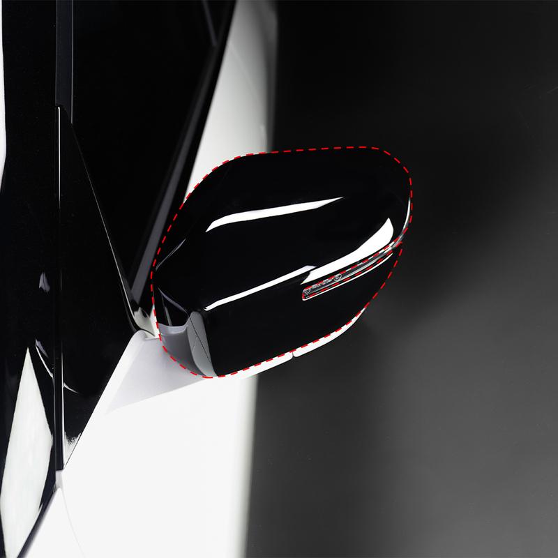 For KIA SELTOS SP3 2026 2027 2PCS Carbon Fiber Black Rearview Mirror Decoration Cover Trim Exterior Accessories