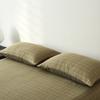 Modern Minimalist Cotton Double Gauze Pillowcases Set Of 2 - 48x74cm 40s Thread Count Woven Jacquard Reactive Dyed