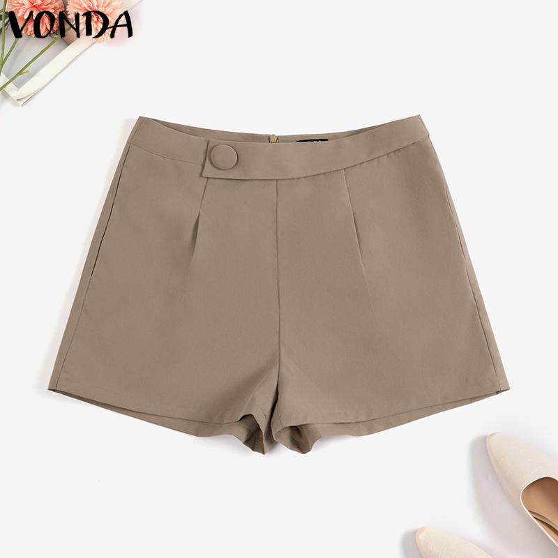

VONDA Летние женские однотонные шорты трапециевидной формы Брюки
