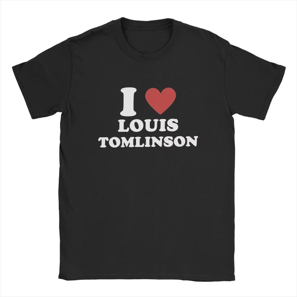 Louis Tomlinsons Faith Future Accessoarer Herr Dam Vintage Bomulls T-shirt Merch Tee Sommar Streetwear Överdimensionerad Lös Avslappnad Topp