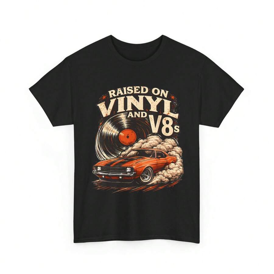 Vinyl & V8s Car Music Vibes T-Shirt S разноцветный