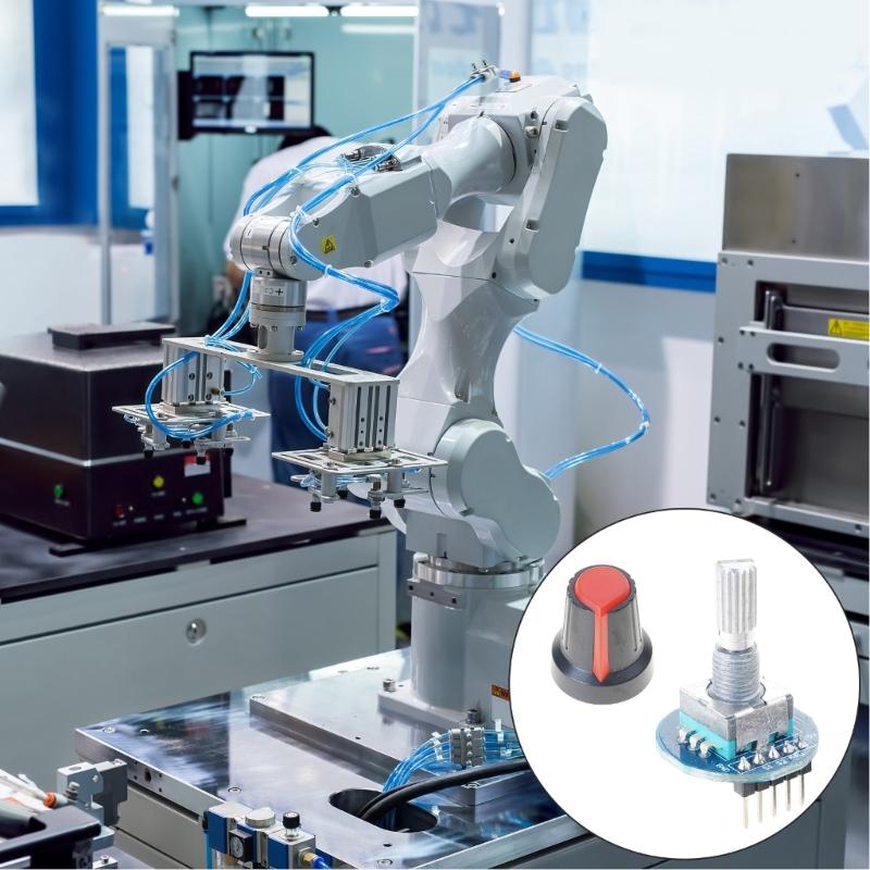 360 Degree Rotary Position Rotary Encoders For Microcontrollers 5V Power Supply Smooth Knob Control Digital Output