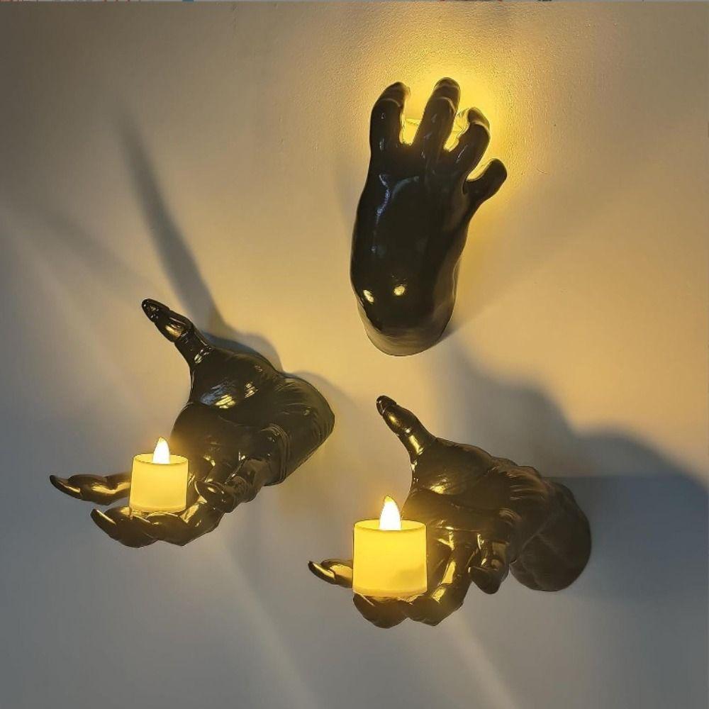 Creepy Halloween Scary Hand Gothic Creative Halloween Decorations Wall Mounted Aesthetic Art Sculpture for Indoor and Outdoor