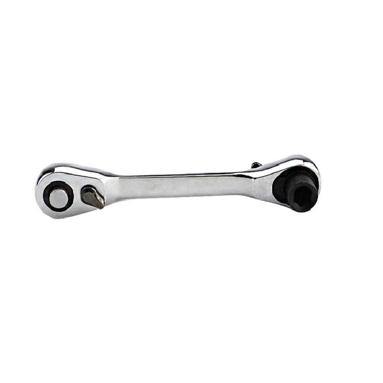 Practical 1/4 Inch Quick Release Wrench Spanner Dual for Head Ratchet Wrench for