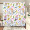 Easter Shower Curtain Cute Gnome Happy Easter Bathroom Decor Set with Colorful Easter Eggs, Cloth Fabric Bathroom Decor Set Wi
