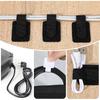 80 PCS Adhesive Hook and Loop Cord Ties, Adjustable Appliance Cord Organizer Multi-Purpose Cords Ties for Charging Cables Household Office Kitchen