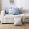 Blue Pillow Covers Plaid Home Decorative Sofa Cushion Cover 45x45cm 1PC