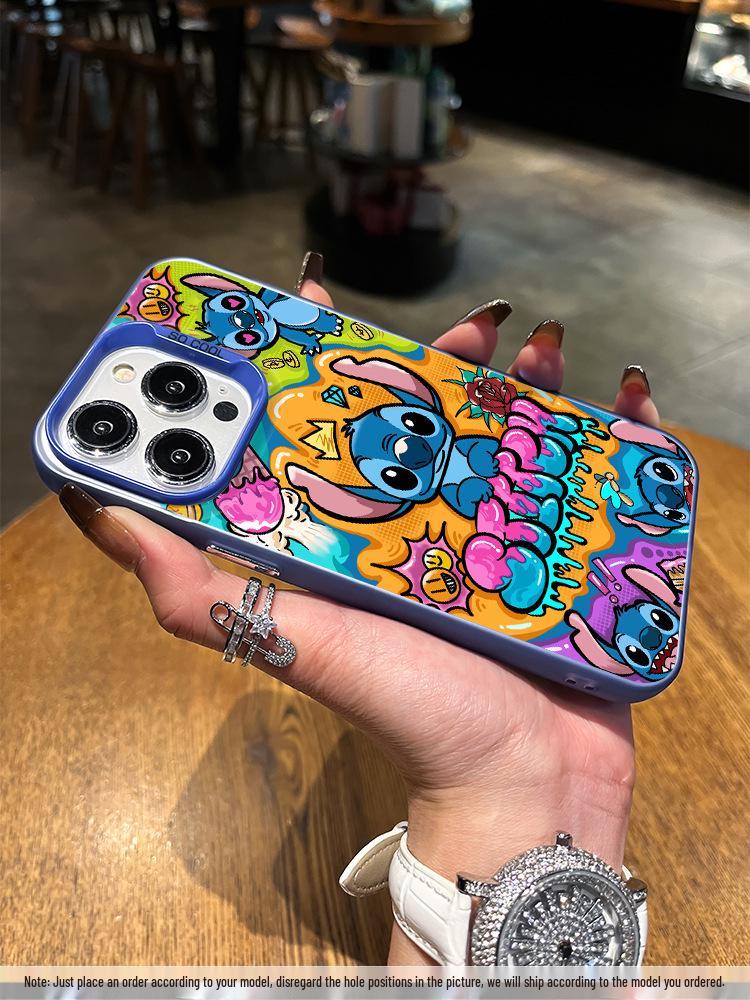 Stitch Silver Phone Case for iPhone 12/12 Pro Max/13/14/15 Plus/16/17