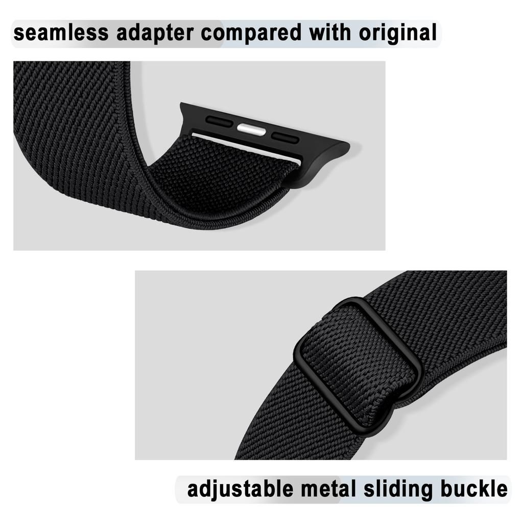 Elastische Nylonband voor Apple watch 10 band 44mm 40mm 49mm 45mm 41mm 46mm correas armband iWatch serie 3 5 6 se 7 8 9 ultra 2