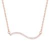 Sparkling Diamond Wave Necklace: Women's High-End Pendant, Cool Style, Light Luxury Clavicle Chain, Fairy Elegance.