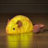 Interactive Mouse Cat Toy Electric Squeaky Plush Mouse Simulated Mouse with Night Fluorescence
