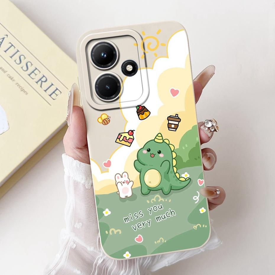 Lens Protective Cover For Infinix Hot 30i 30 Hot30 Play NFC Cute Printed Soft Silicon Phone Case For Infinix Hot30i 30 30Play 4G