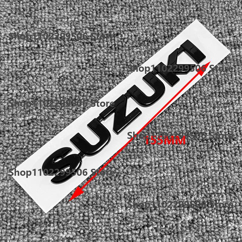 ABS Car Rear Trunk Emblem black Chrome Badge Sticker For For Suzuki Swift Letter Logo Decor