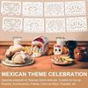 1 Set White Shredded Paper Banner, Plastic Mexican Party Banner Wedding Christmas Party Decoration, Day of The Dead, Day of The Dead Decor Supplies