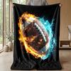 Electric Football Fire 3 Theme blanket Lightweight Warm Flannel Blanket Decorative Throw Blanket for Home Decoration