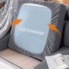 Anti-cat Scratch Thicken Elastic Sofa Slipcover Removable Solid Color Couch Covers Soft Durable Sofa Cushion Office