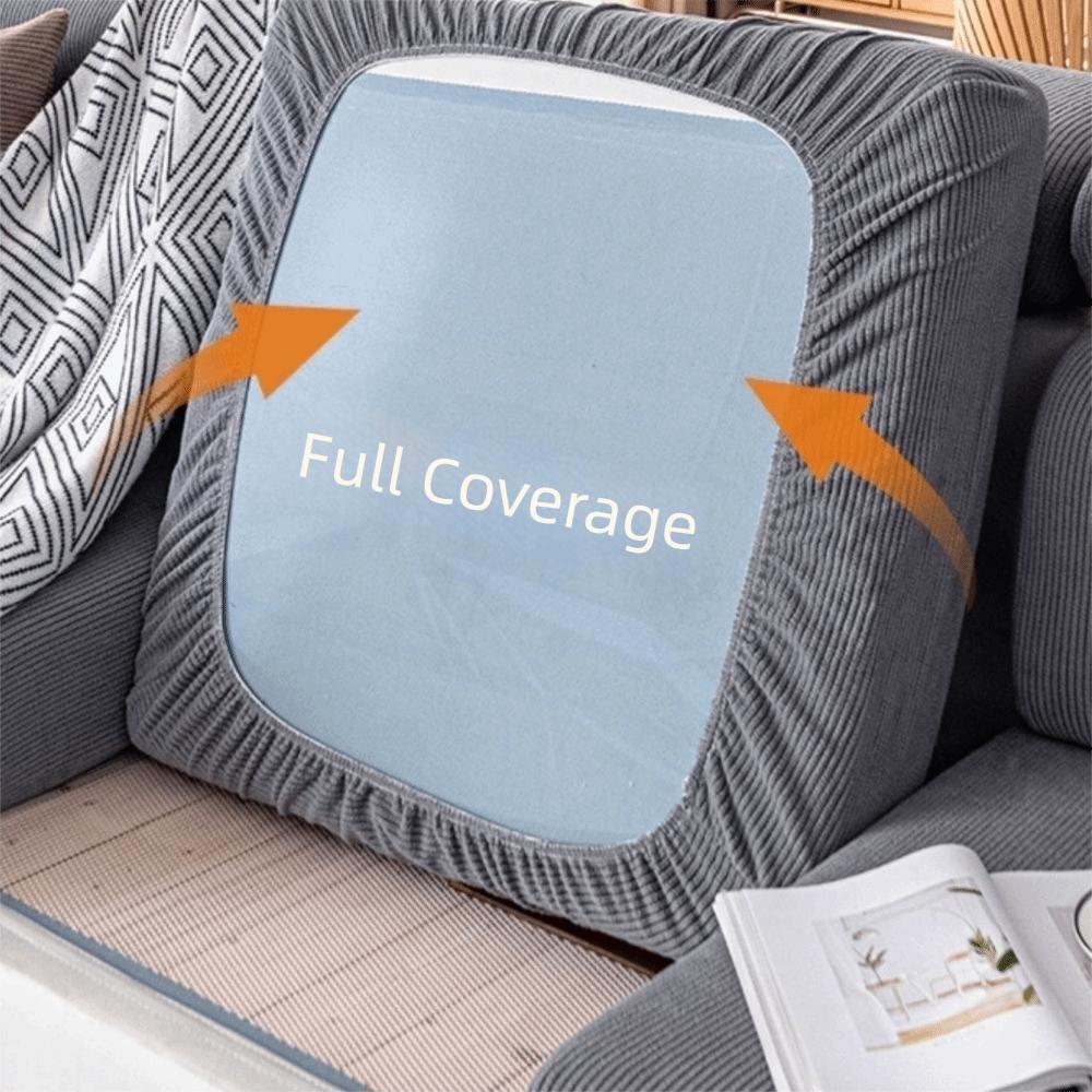 Anti-cat Scratch Thicken Elastic Sofa Slipcover Removable Solid Color Couch Covers Soft Durable Sofa Cushion Office