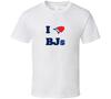 I Heart BJs Funny Toronto Blue Jays White T Shirt