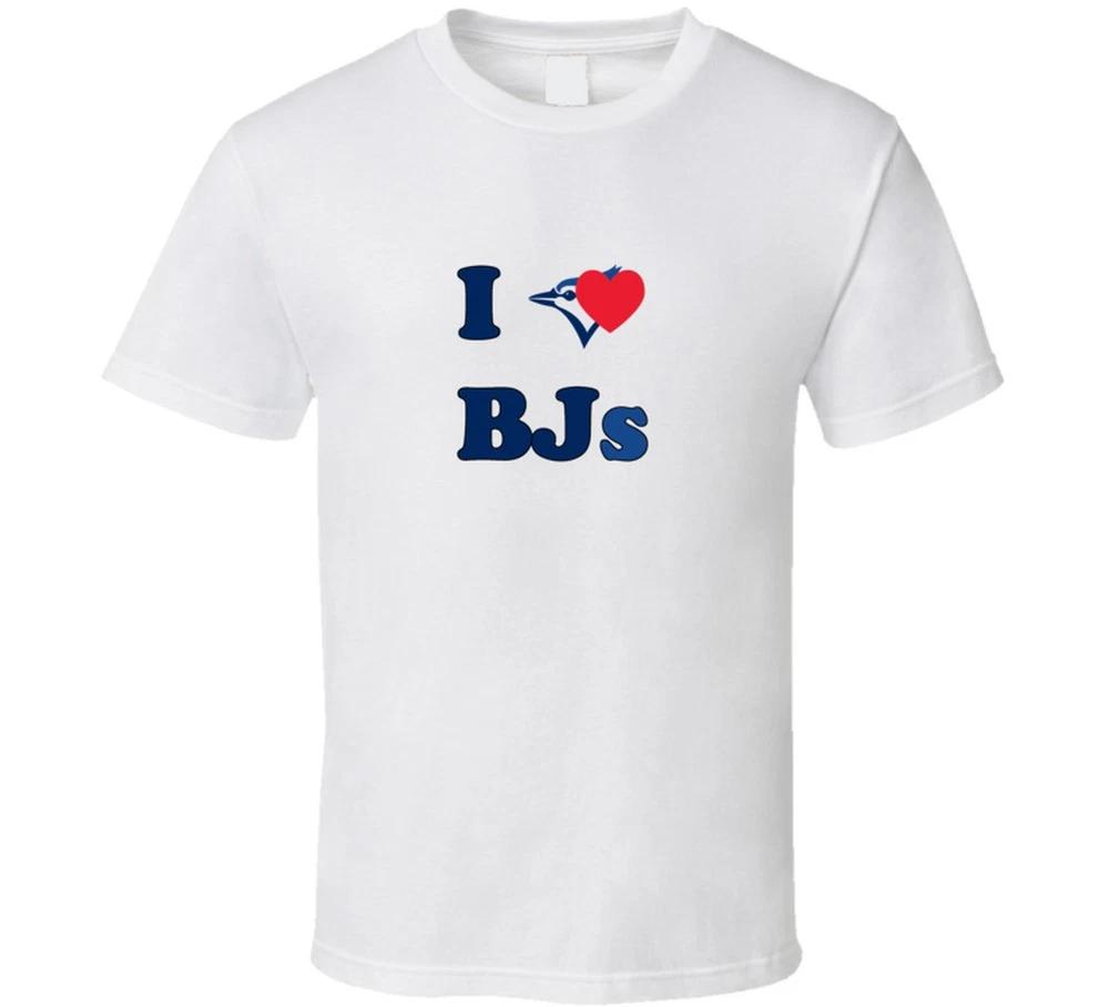 I Heart Bjs Funny Toronto Blue Jays White T Shirt S