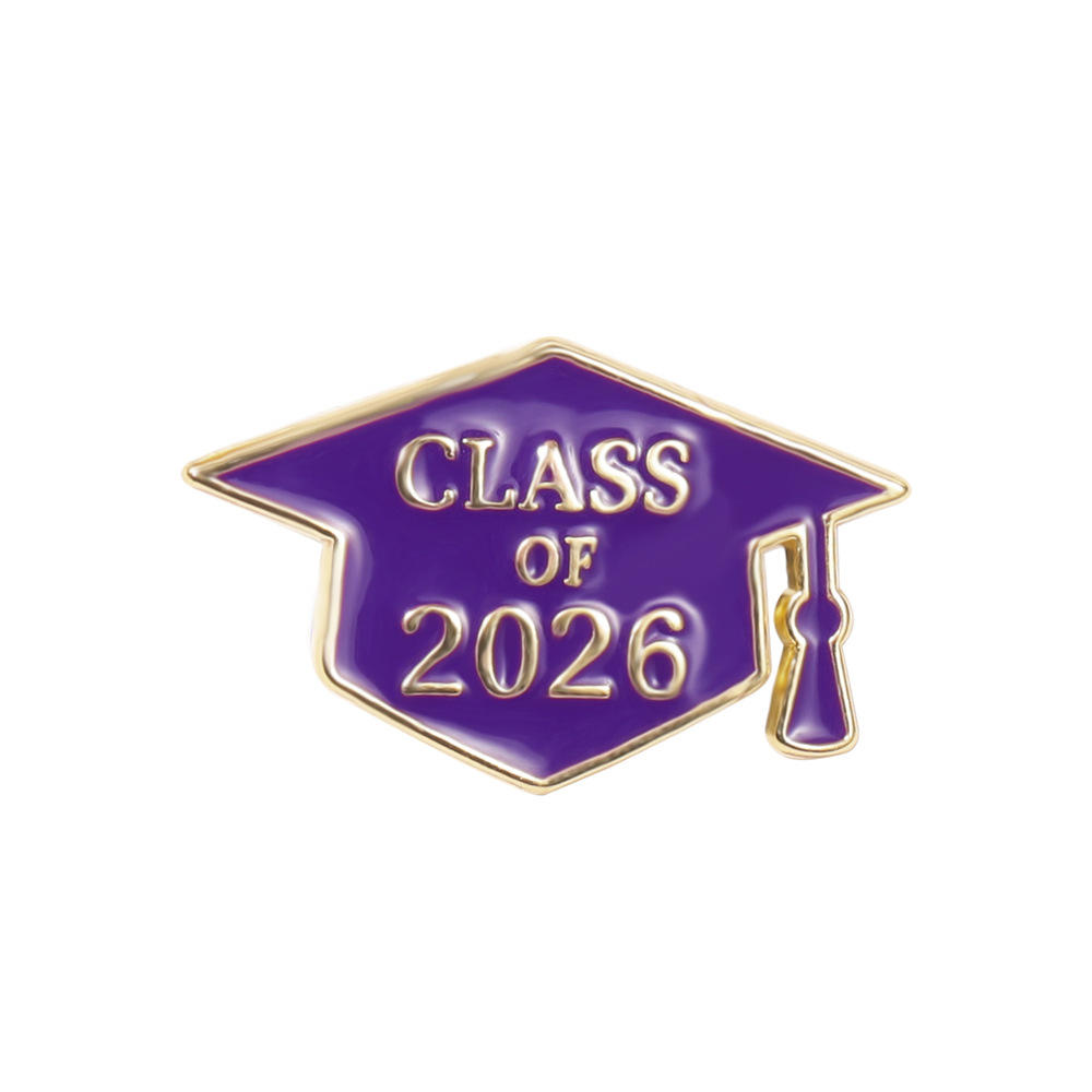 Class of 2026 Graduation Enamel Pin Graduation Cap Brooch Badge for Backpack Clothing Accessories Jewelry Gift Women Men Student