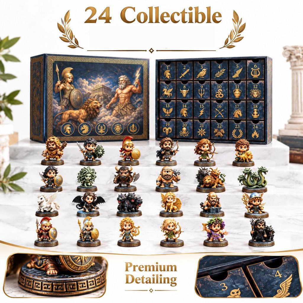 2D 2026 Christmas Calendar, -Day Countdown Holiday Advent Calendar
