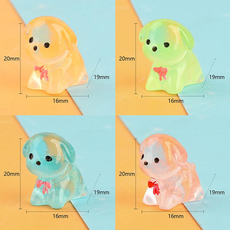 Cartoon Niedlicher Welpe Kleine Ornamente Kreative Mini-Welpen Harz-Handwerk Kreatives Tier-Modell DIY Heimdeko Zubehör