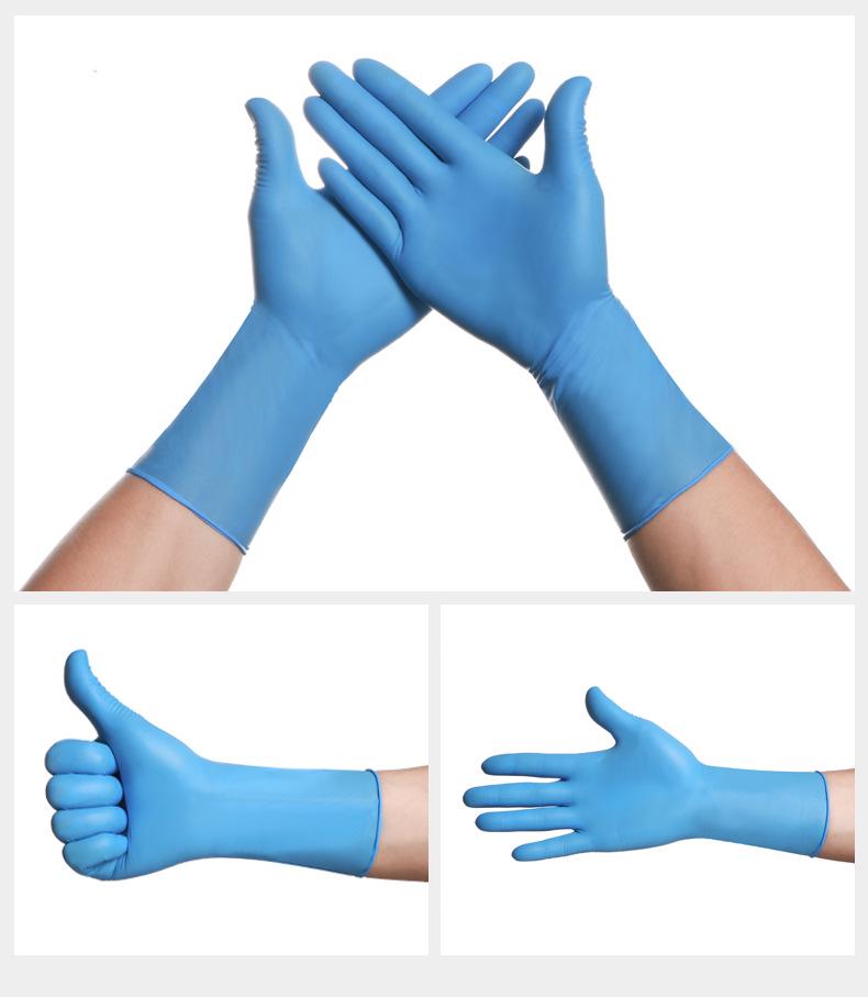 Durable Thickened Disposable Nitrile Gloves for Food Grade, Kitchen, Baking, Hygiene, Industrial, and Labor Protection