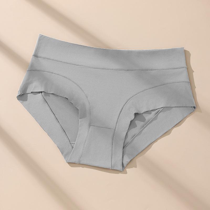 

Женские трусики из молочного шелка с высокой талией большого размера, трусики дофаминовых цветов, антибактериальная ластовица, женские трусики-слипы 4XL серый