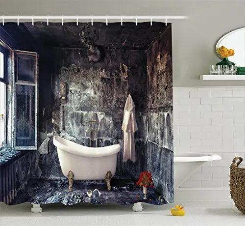 Victorian Shower Curtain Ladies Clothes History Dress Handbag Feather Gloves Floral Design Baroque Bathroom Curtains With Hooks