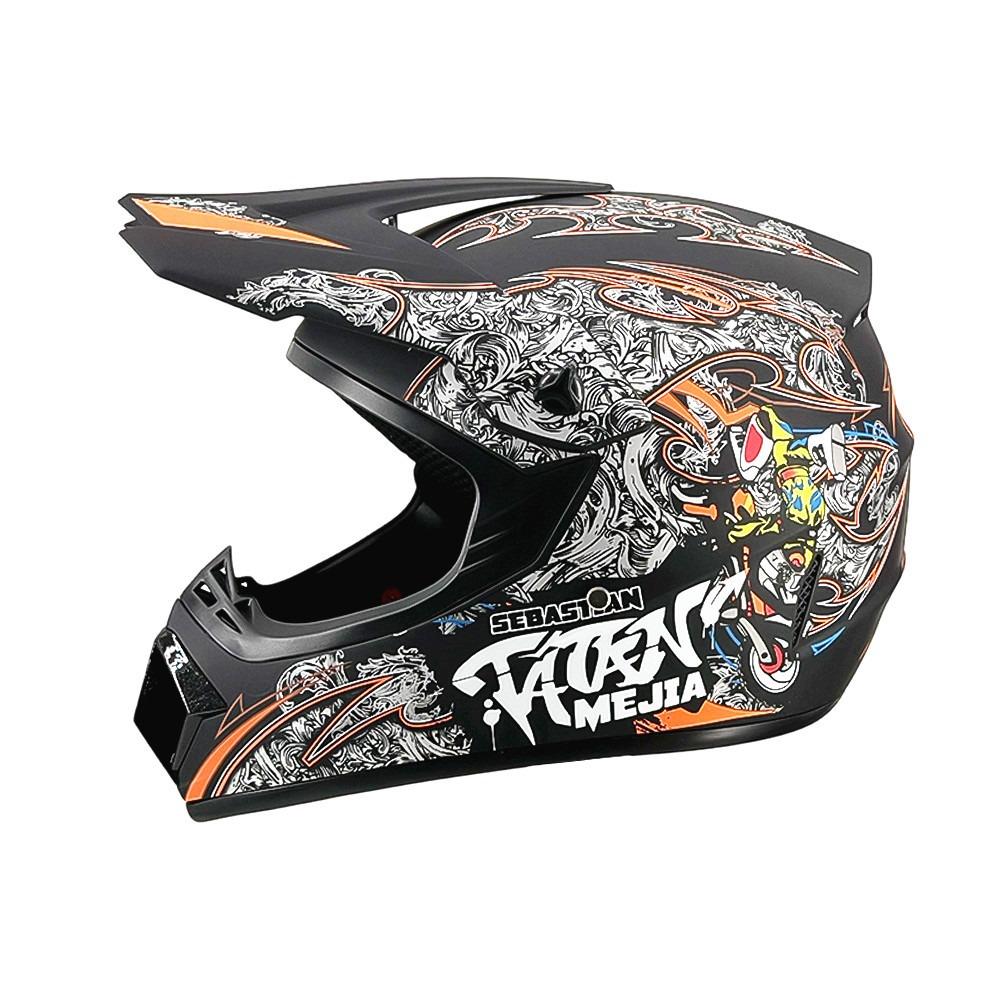 Motorcycle Helmet Off-Road Racing Riding Helmet ABS Breathable Mountain Bike Helmet Color Off-Road Helmet