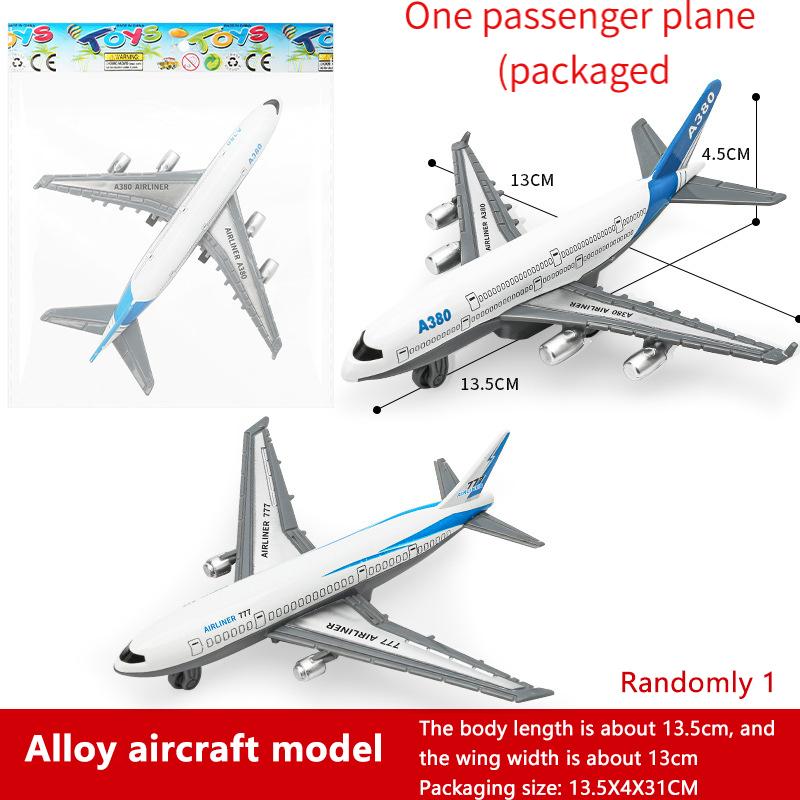 

1/2PCS Hot Inertia Airplane Airliner Toys Children Simulation Alloy Pull Back Airplane Toy Model Boys Gift Desktop Ornament