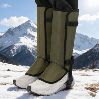 1 Pair Outdoor Leg Gaiter Adjustable Men Women Hiking Climbing Skiing Hunting Sand Snake Guard Snow Boot Shoe Gaiter Leg Protector Cover