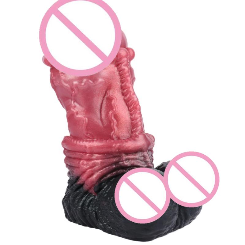 Realistický rukáv masturbátoru koňského penisu – Silikonová stoka pro muže | Životu podobná mimozemská onahole kapesní vagína