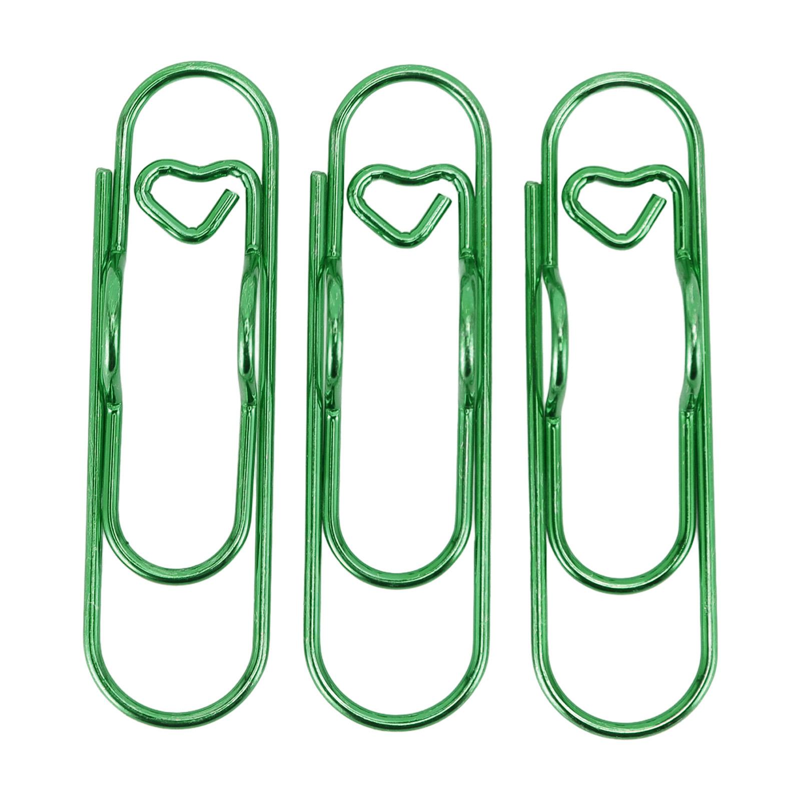 

30Pcs Metal Pen Clips Stainless Steel Multifunction Portable Metal Pen Paperclip Pen Clip Holder for Notebook Bookmark зелёный