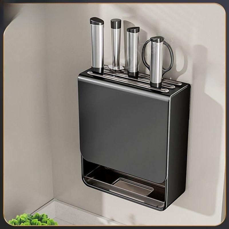 Küchenmesserhalter Wandmontage Aus Aluminiumlegierung Für die Aufbewahrung beim Kochen zu Hause