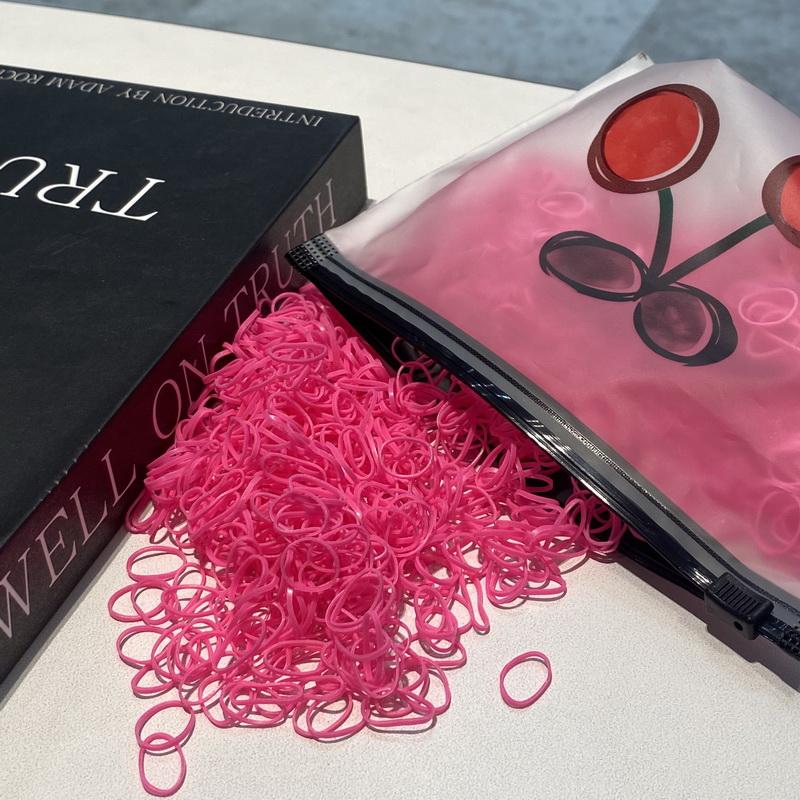 2000pcs/lot Small Disposable Transparent Hair Ties For Kid Girls Elastic Rubber Bands For Bracelets Baby Mini Hair Rope Headband