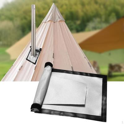 Fireproof Mat Camping Cloth BBQ Fiberglass Portable Pad Flame Retardant Blanket Grill