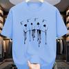 New Summer Men's Fashion T-shirt Personality Playing Cards Printed Men's T-shirt Top