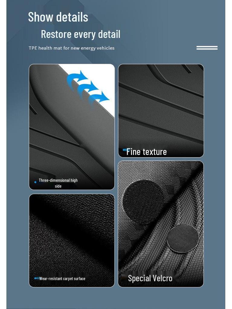 Changan CS75 PLUS Floor Mats: Eco-Friendly TPE Mats for Car Floor, Seat Backs, and Trunk; Fits 25 Models.