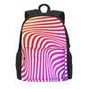 Black And White Striped Backpack Abstract Lines Stylish Backpacks Women Men Sport Pattern School Bags High Quality Rucksack