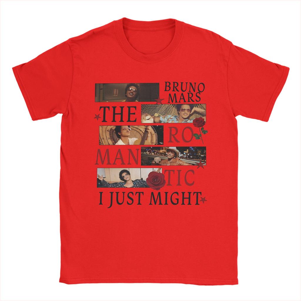 I just might The Romantic Tour Bruno Mars 2026 AYM TShirt for Unisex Cotton Tee Shirt Crew Neck Short Sleeve T Shirts Clothes