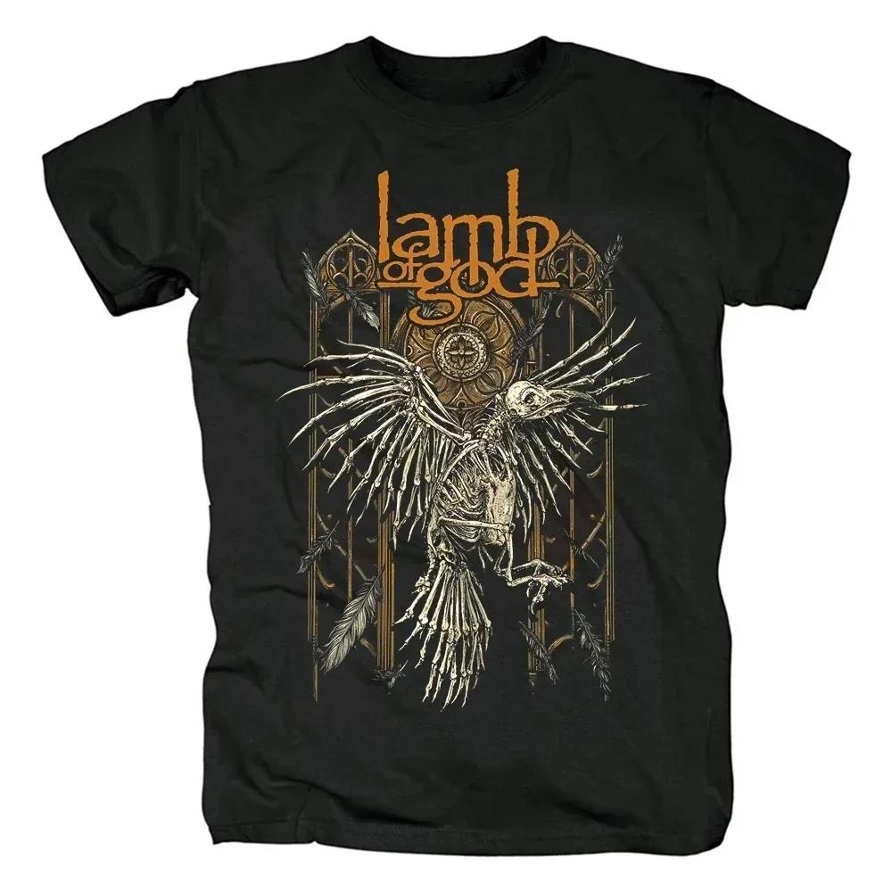Lamb of God Heavy Mental Band T-shirts Men Women Cotton Tshirt Summer Short Sleeve Graphic Tee-shirt Harajuku Streetwear T Shirt