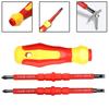 3 In 1 Insulated Screwdriver Set PH1/PH2 Multi-Purpose Screwdriver Electricians Slotted Cross Screwdriver Bit Tools Kit Set